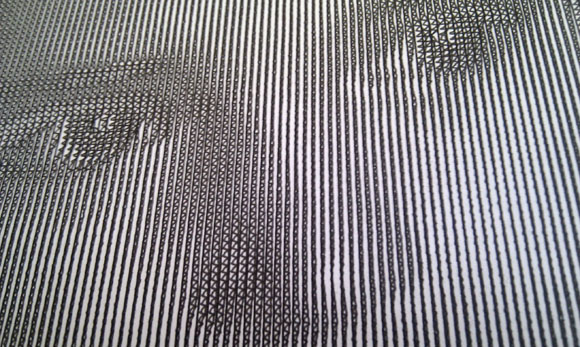 detail of drawbot strips process